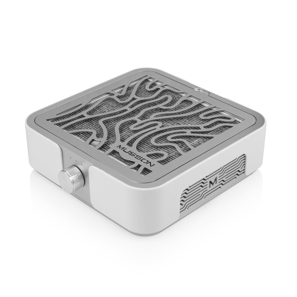 MUSSON X2 SILVER 72W Nail Dust Collector for Manicure and Pedicure