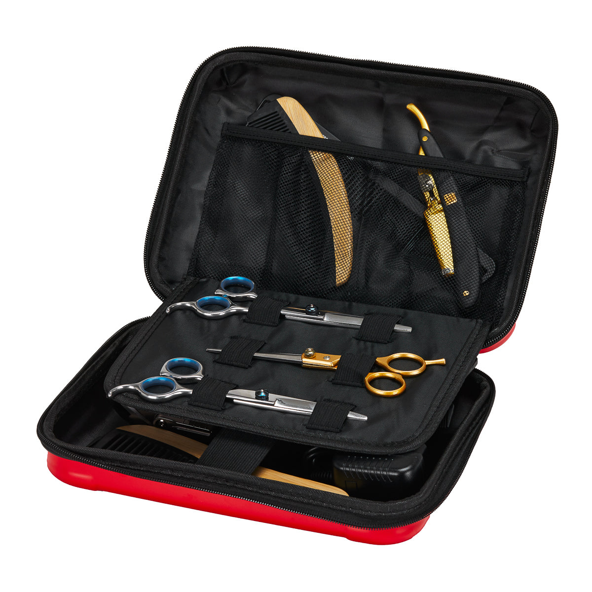 Piros fodrásztáska