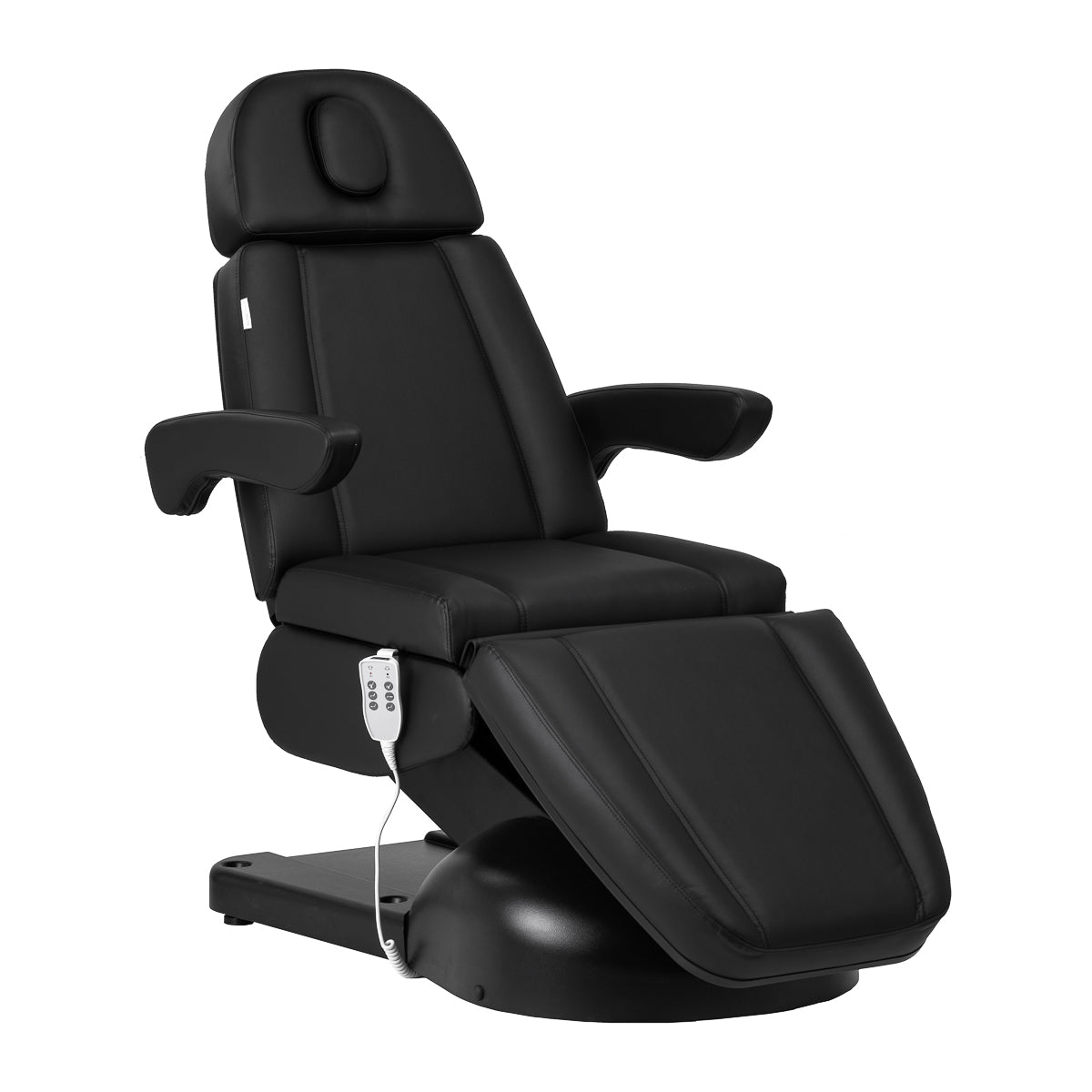 Azzurro Lux hárommotoros fekete kozmetikai szék