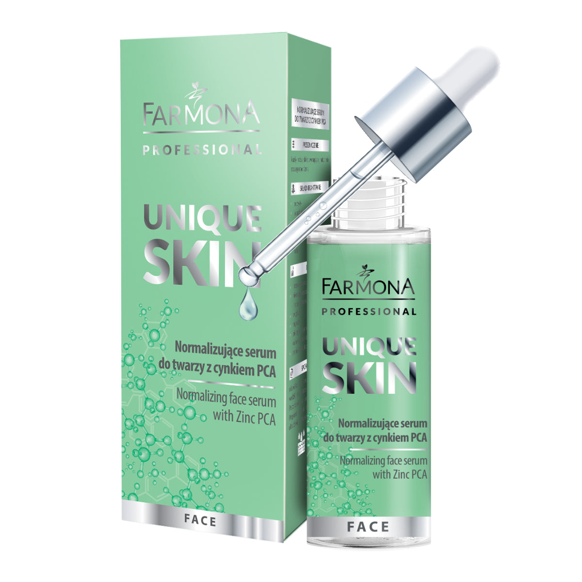 Farmona UNIQUE SKIN hatékonyan normalizáló cink-PCA szérum 30 ml