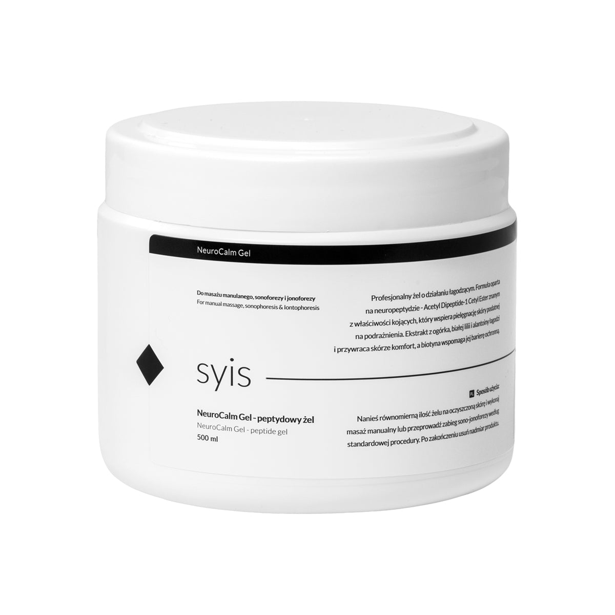 Syis NeuroCalm Gel – peptidgél kézi masszázshoz, szonoforézishez és iontoforézishez 500 ml