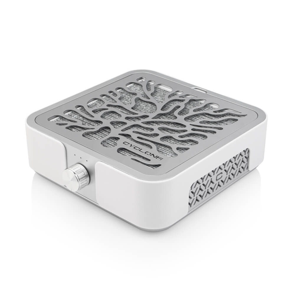 CYCLONE X3 SILVER 72W Nail Dust Collector for Manicure and Pedicure