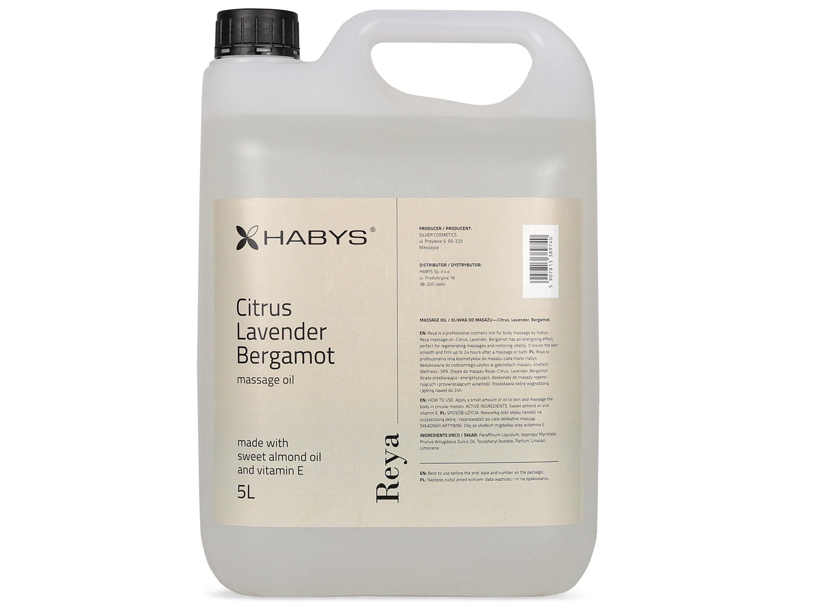 HABYS Citrus/Levendula/Bergamot masszázsolaj 5000 ml