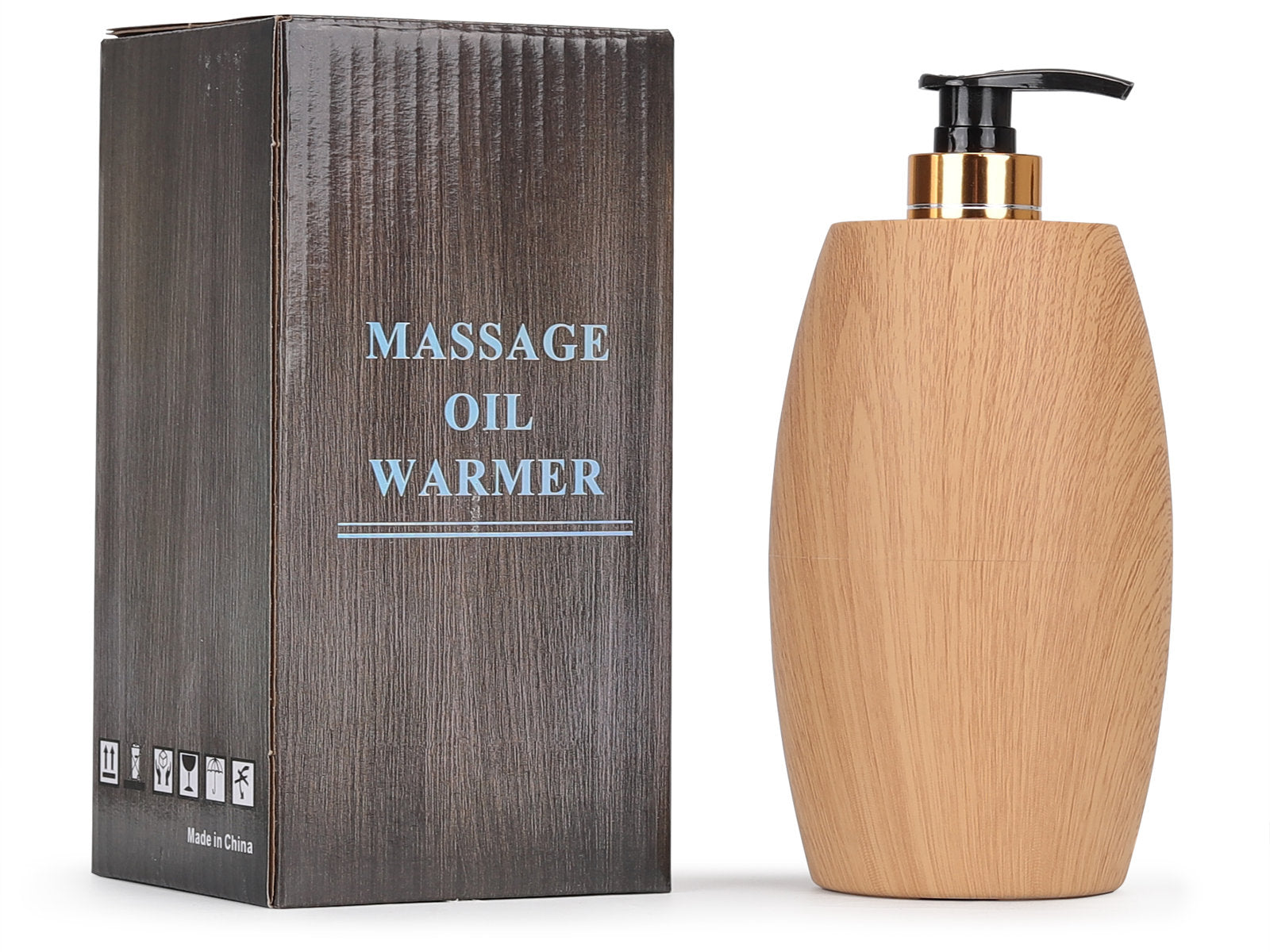 Világosbarna olajmelegítő eltávolítható PE palackkal 300 ml