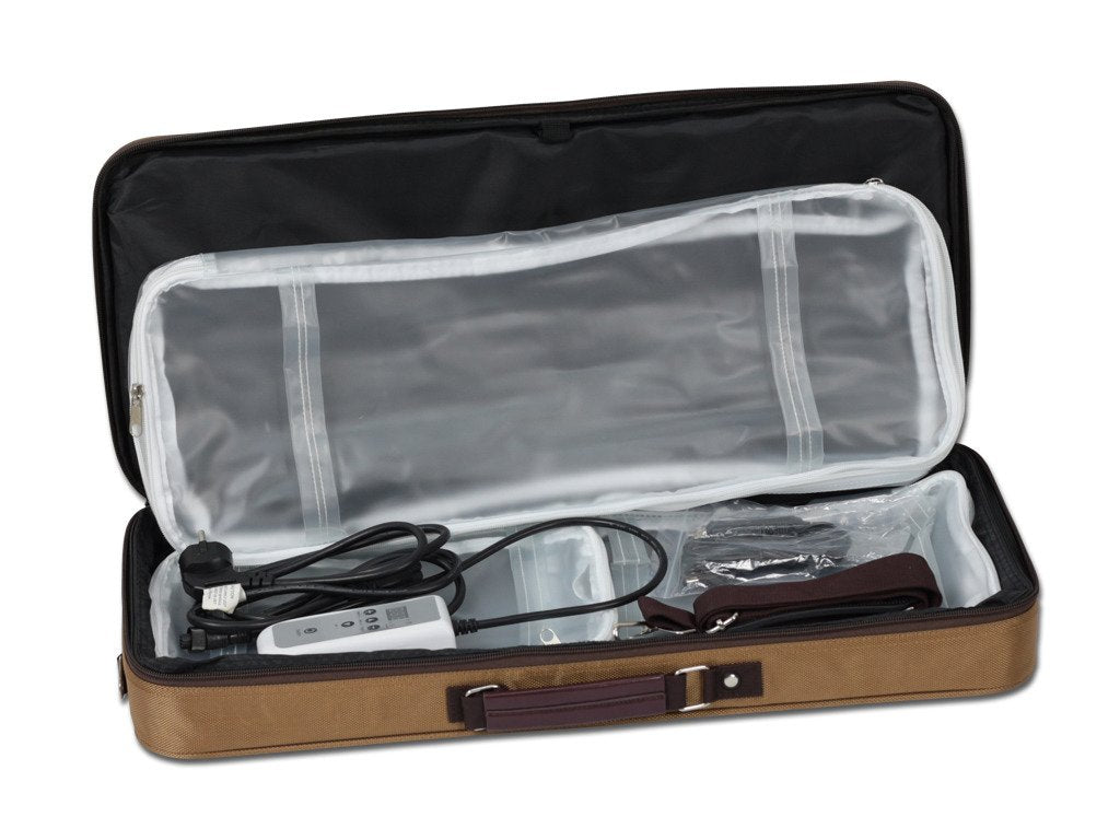 Hordozható lávakő- és bambuszrúd melegítő táska