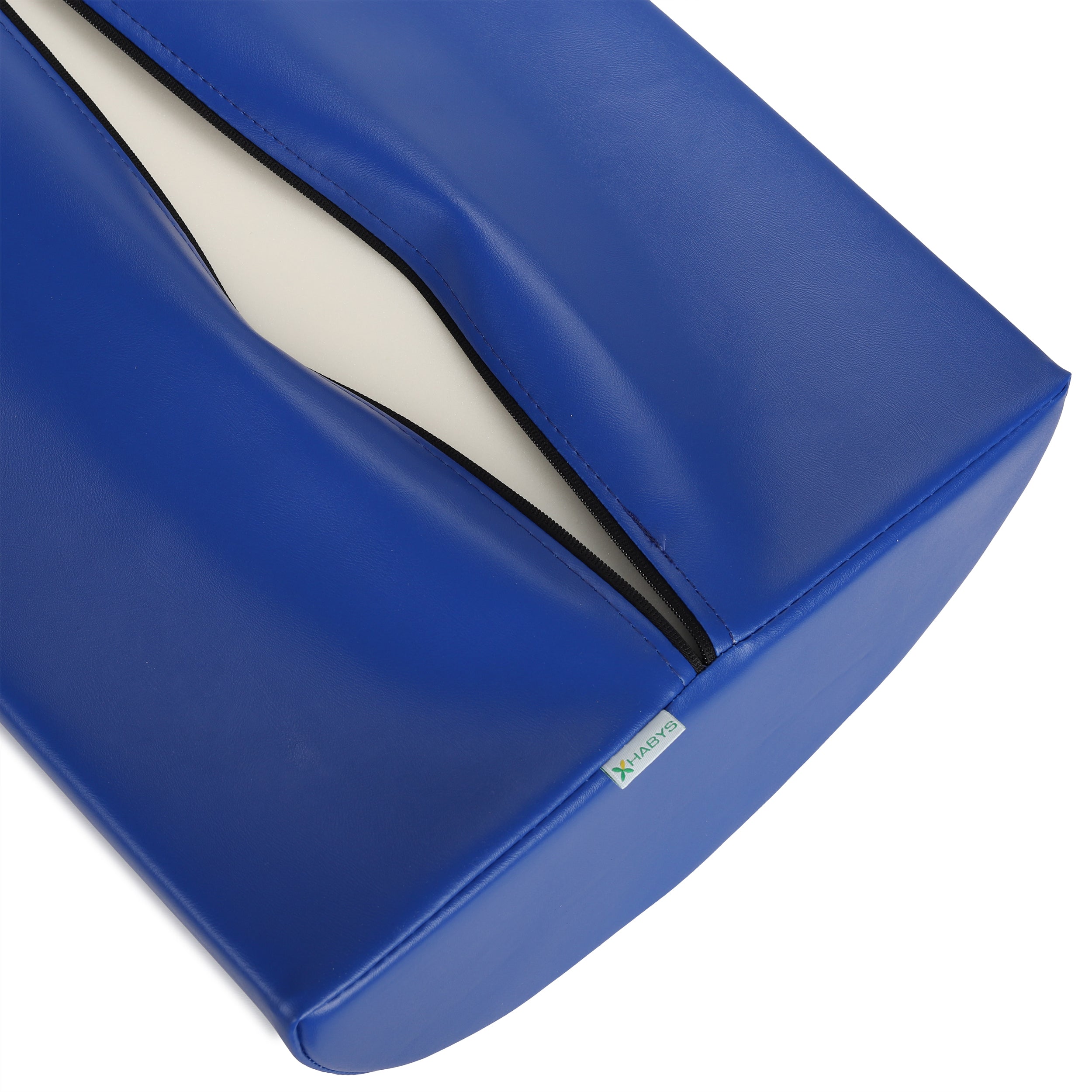 K012 tengerészkék félkör alakú párna 60x40x20