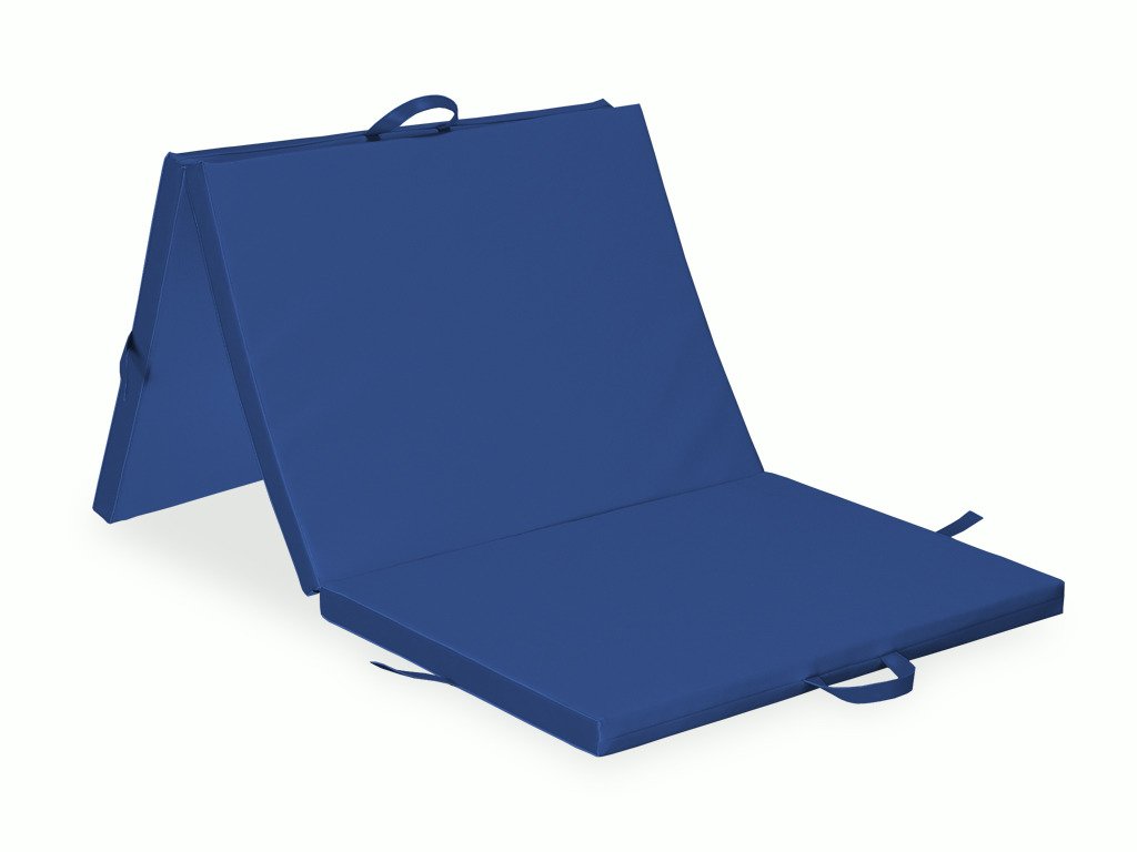 K012 tengerészkék háromrészes összecsukható matrac 195x100x5