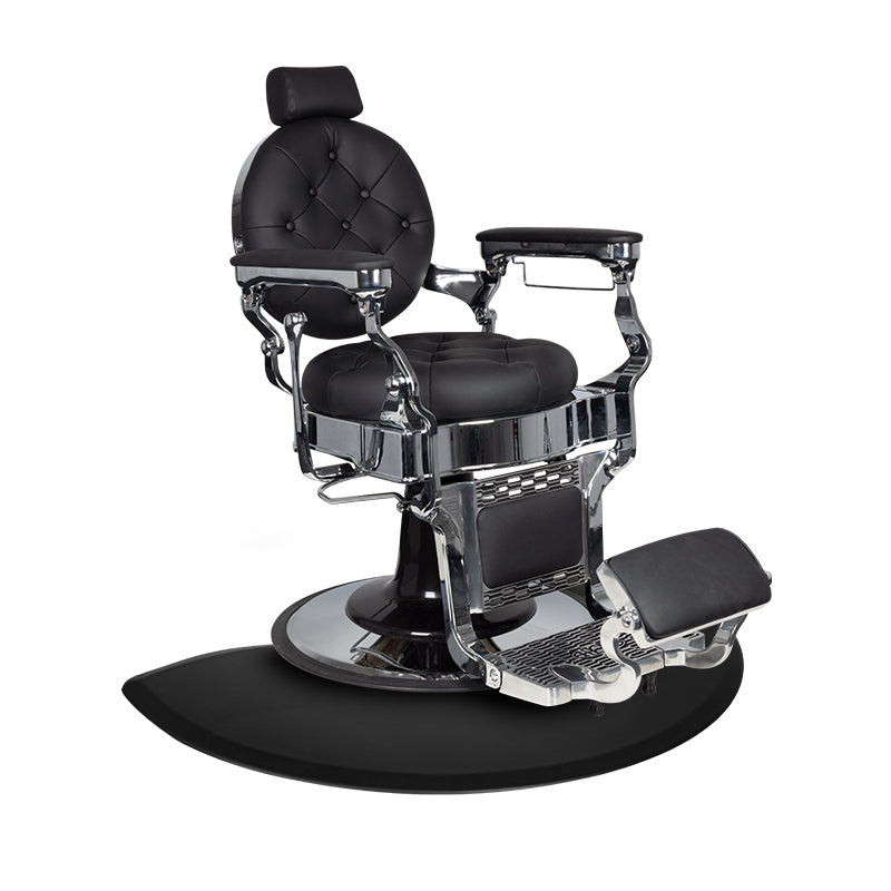 Fodrászszőnyeg félkör alakú fotel alatt