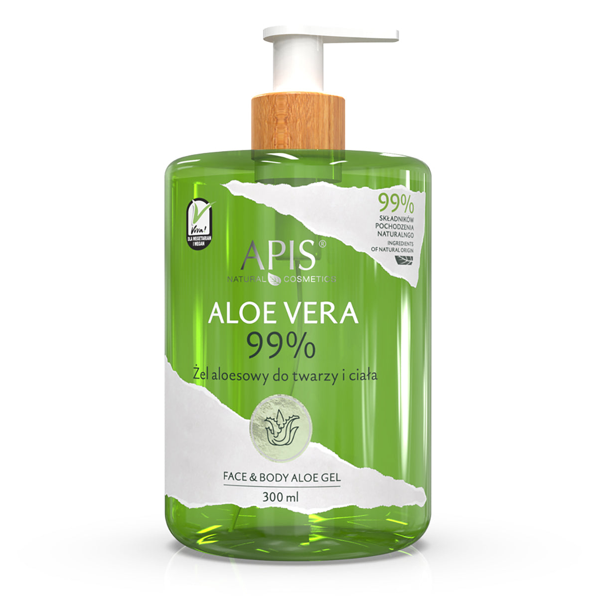 APIS MATURAL ALOE VERA 99% ARC ÉS TEST ALOE GÉL 300 ML