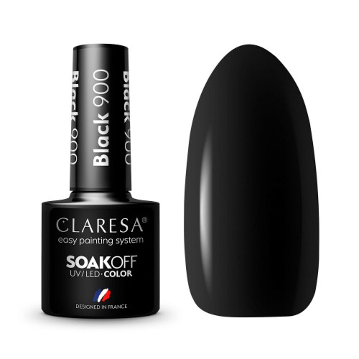 CLARESA BLACK 900 hibrid körömlakk -5g