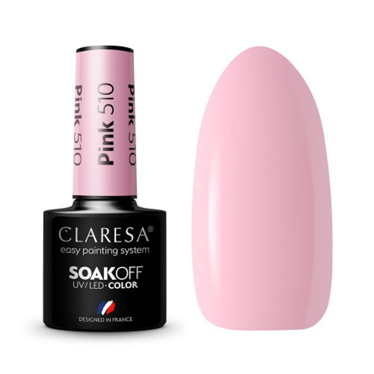 CLARESA PINK 510 hibrid körömlakk -5g