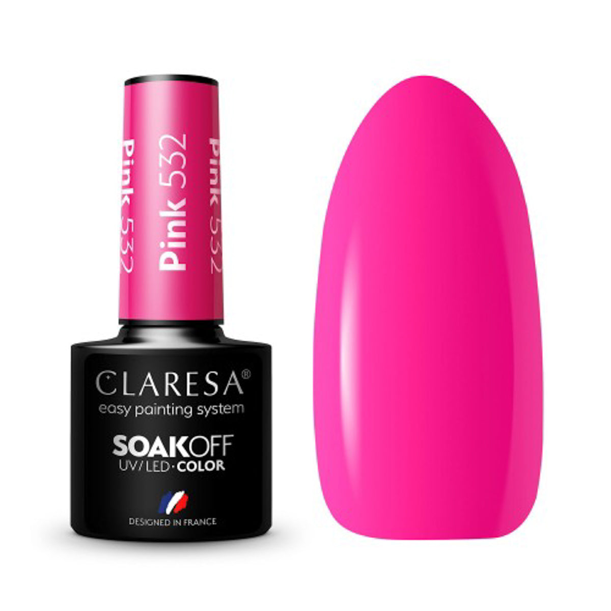 CLARESA PINK 532 hibrid körömlakk -5g