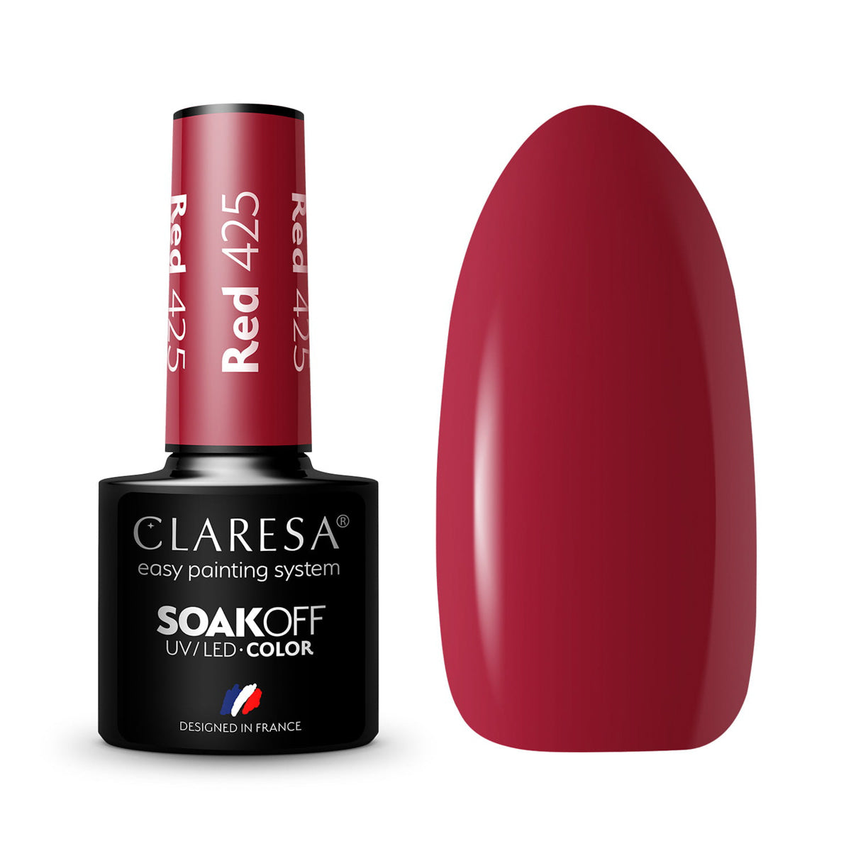 CLARESA Hybrid RED 425 hibrid körömlakk -5g
