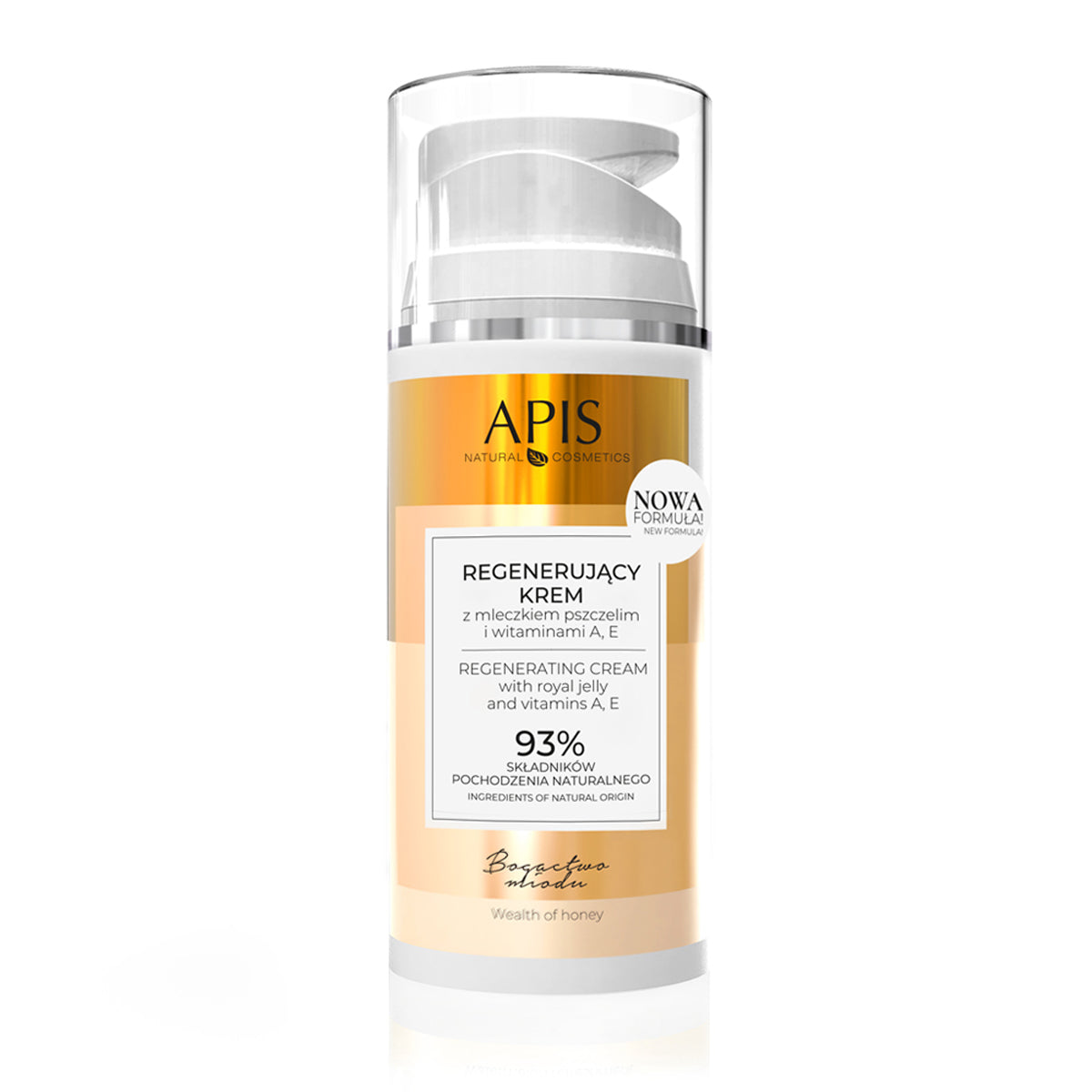 APIS WEALTH OF HONEY, REGENERÁLÓ KRÉM MÉHTEJJEL, A, E-VITAMINOK 100 ML