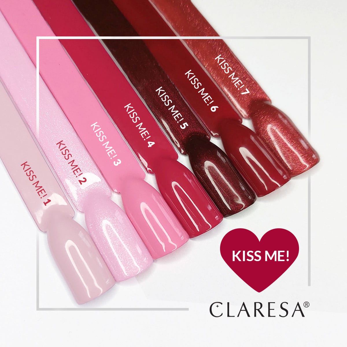 CLARESA Kiss me! hibrid körömlakk 1-5 g