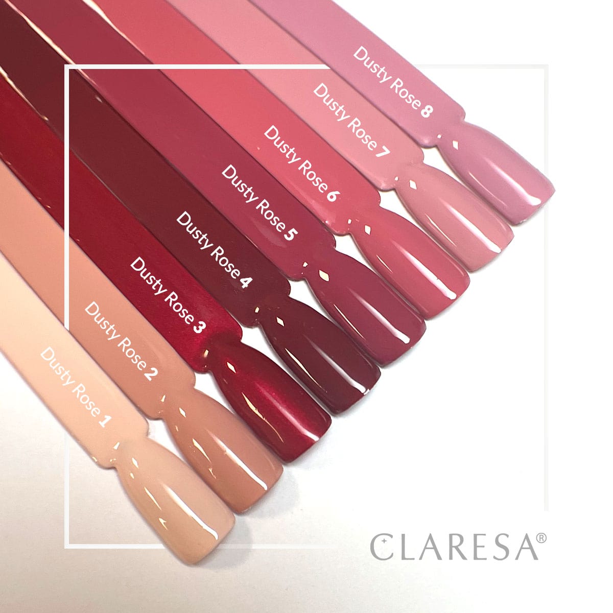 CLARESA DUSTY ROSE 7 hibrid körömlakk -5g