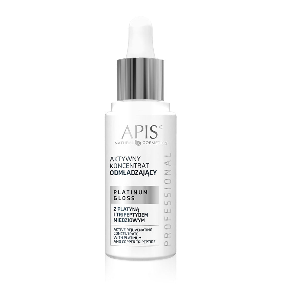 Apis platinum gloss active fiatalító koncentrátum platinával és réz tripeptiddel 30 ml