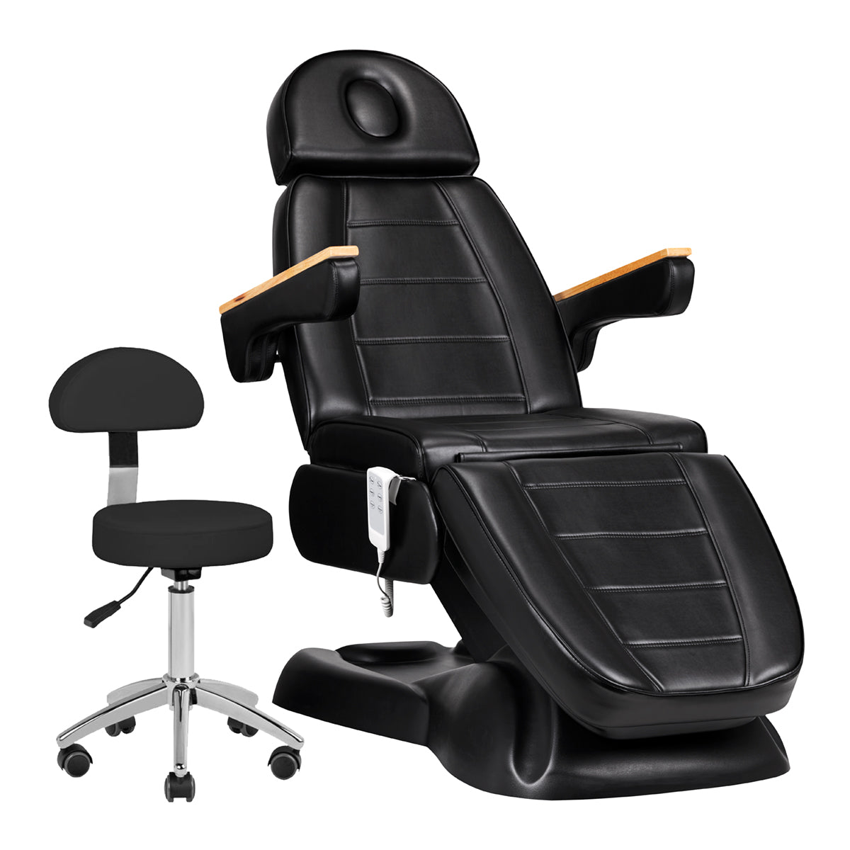 SILLON Lux 273b elektromos kozmetikai szék + 304-es fekete szék